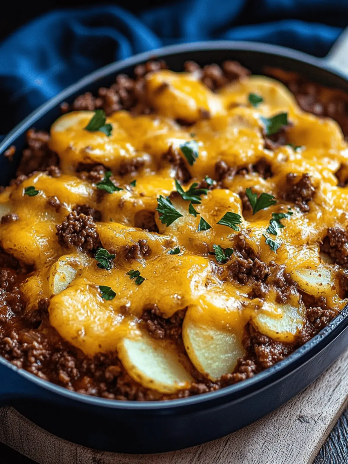 Cheesy Ground Beef and Potatoes