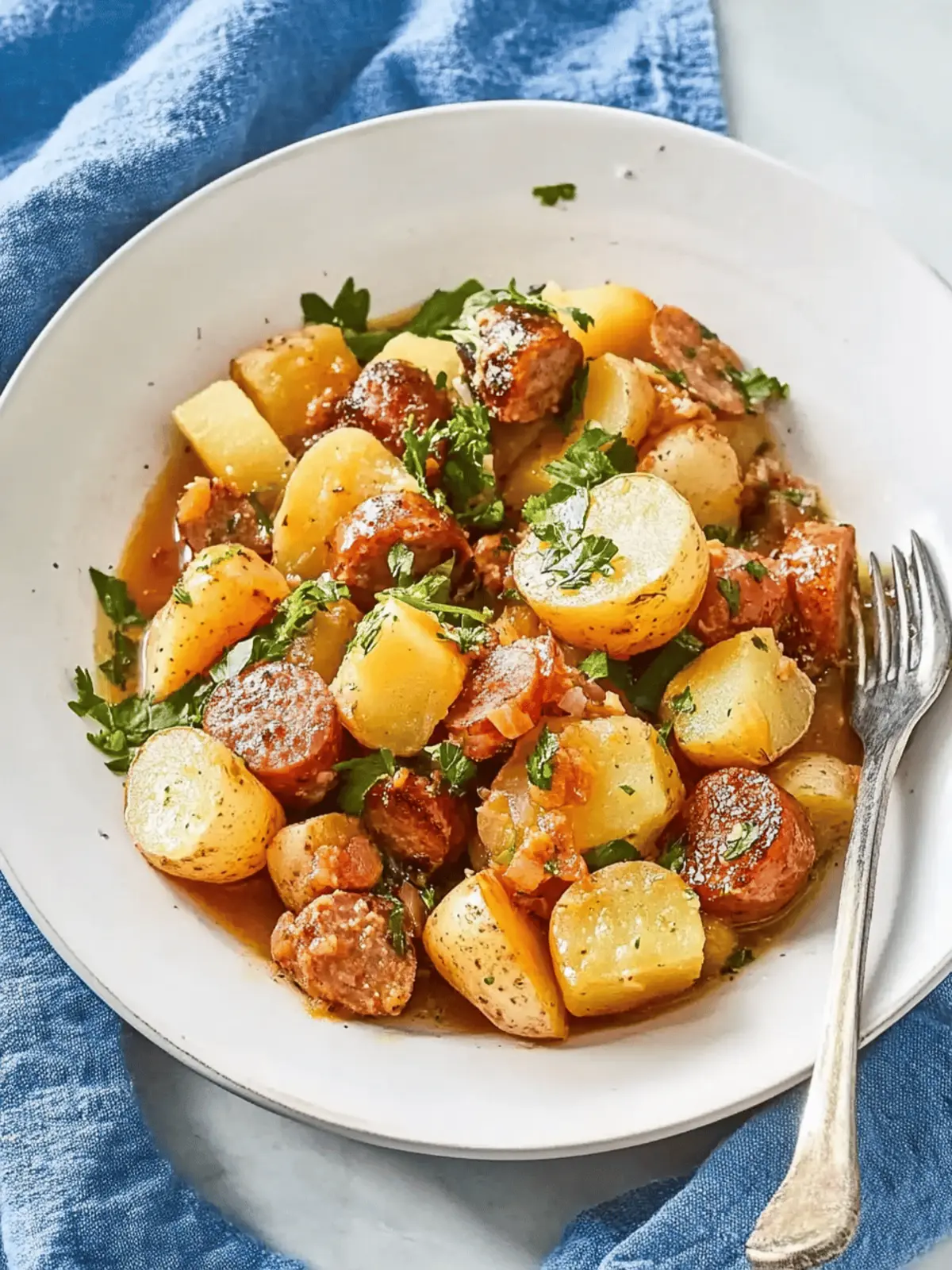Savory Swamp Potatoes and Sausage in a Slow Cooker Delight