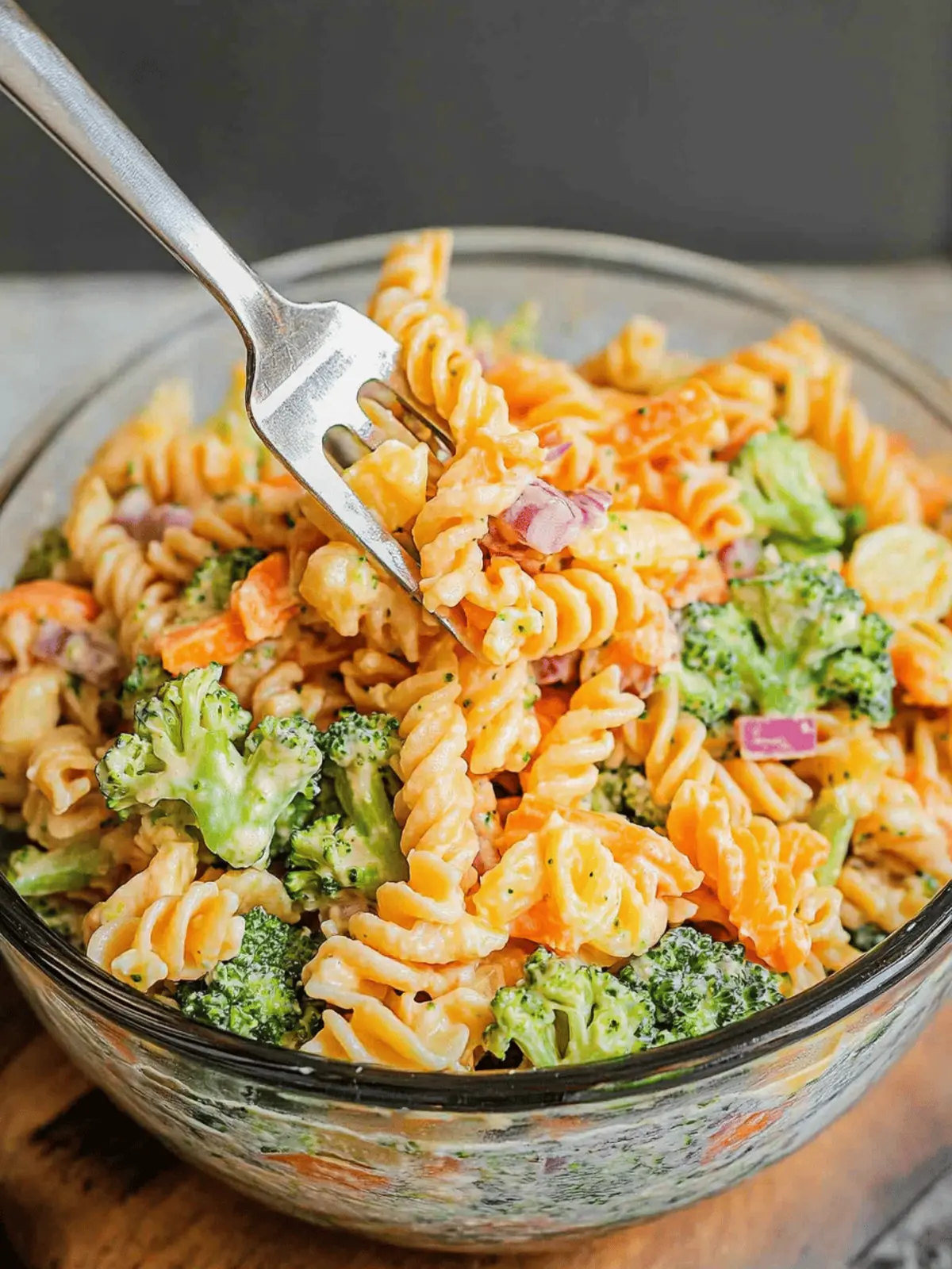 Creamy Broccoli Cheddar Pasta Salad Ready in 30 Minutes
