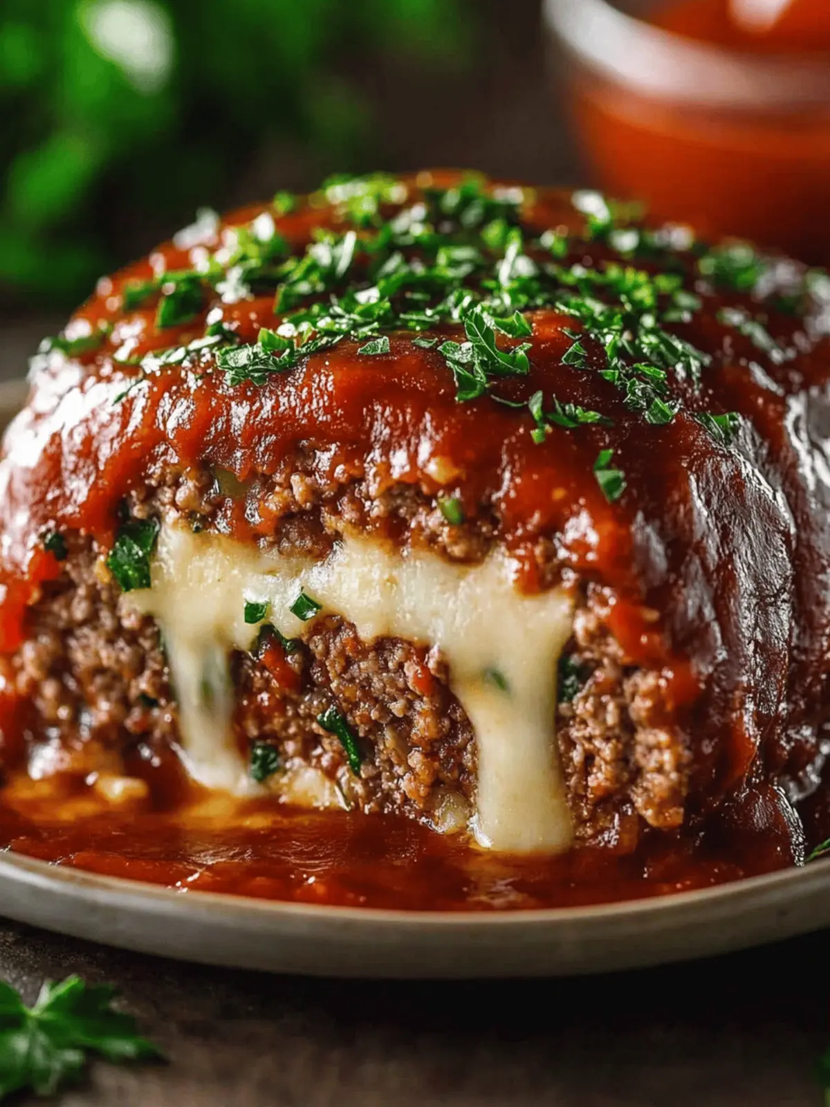 Stuffed Italian Meatloaf: Comfort Food with a Cheesy Twist