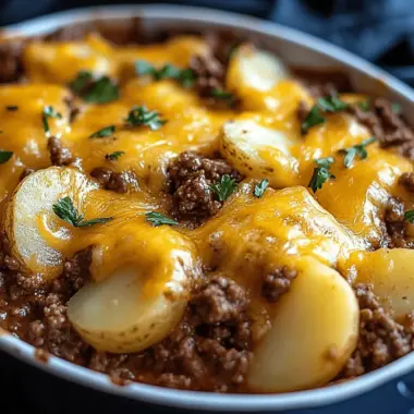 Cheesy Ground Beef and Potatoes