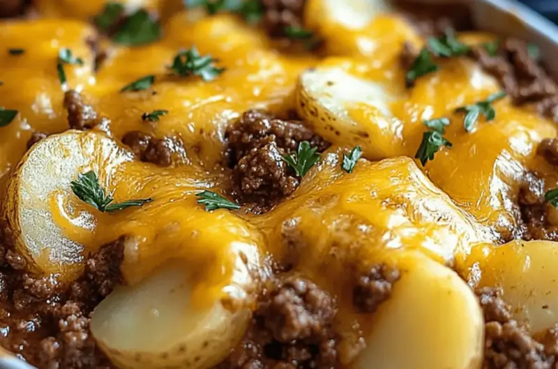 Cheesy Ground Beef and Potatoes
