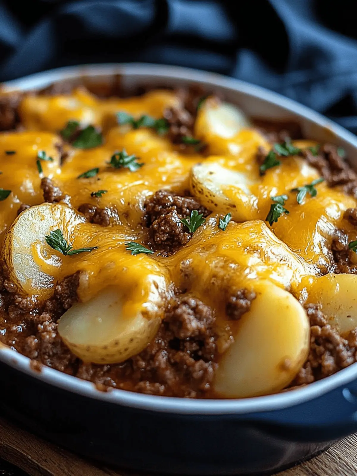 Cheesy Ground Beef and Potatoes
