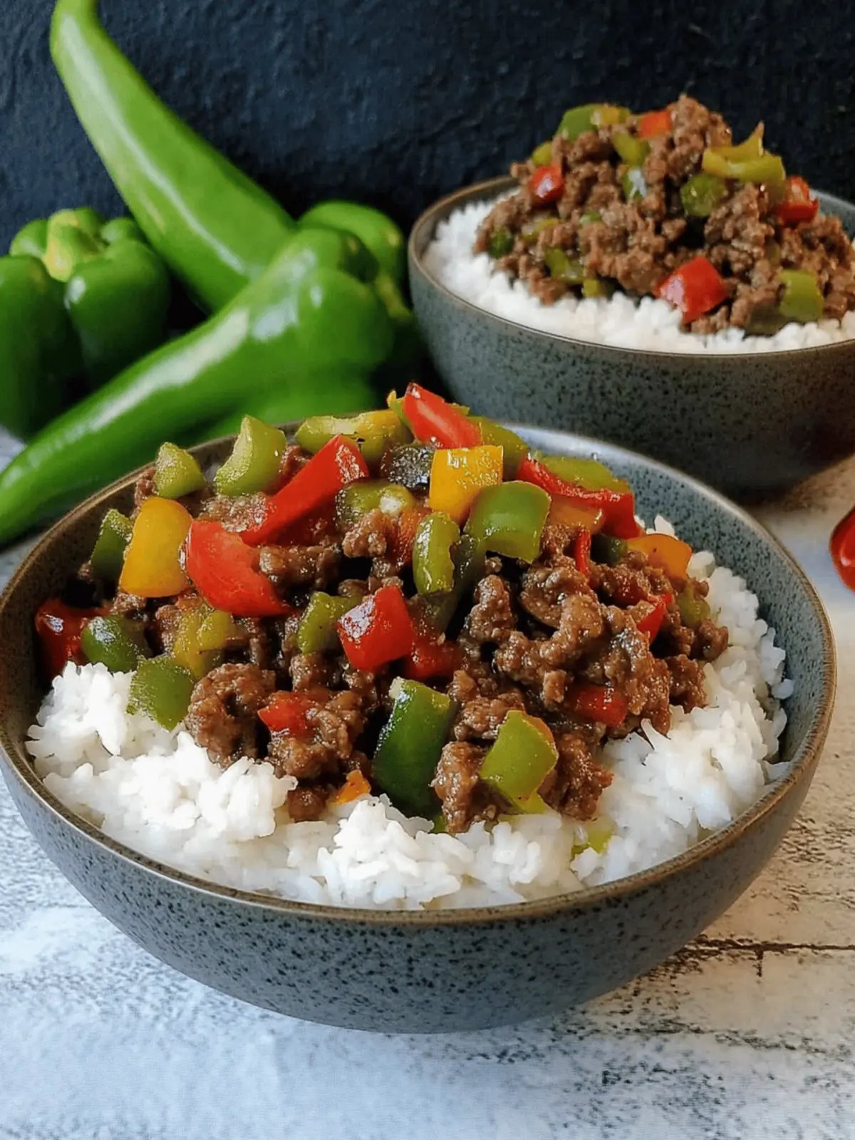 Savory Beef and Pepper Rice Bowls for Quick, Flavorful Dinners