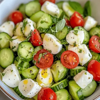 Cucumber Mozzarella Salad