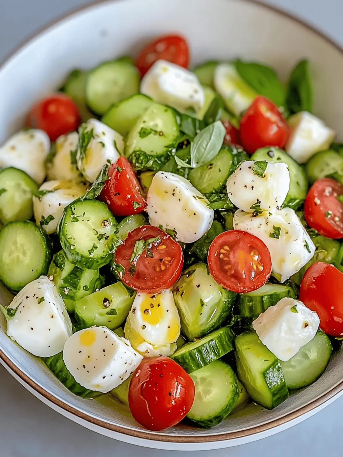 Cucumber Mozzarella Salad