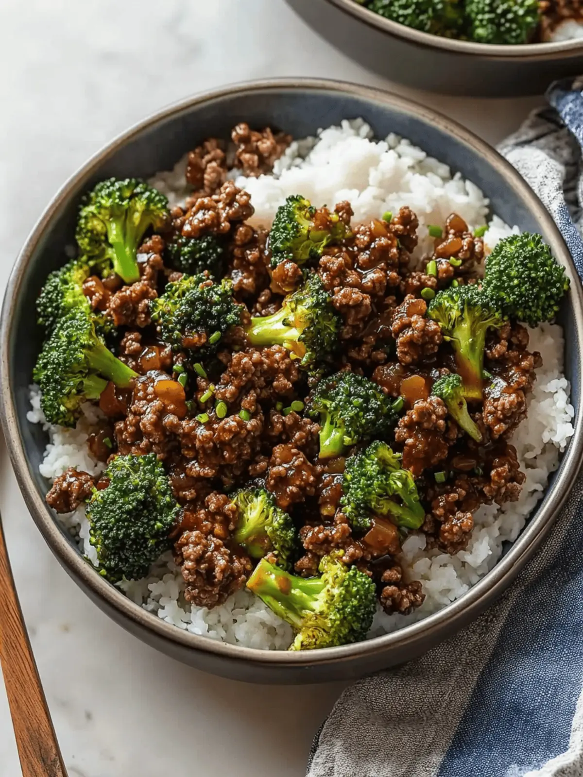 Ground Beef and Broccoli