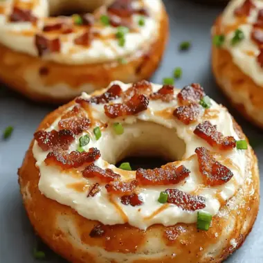 Bacon Cream Cheese Bagels