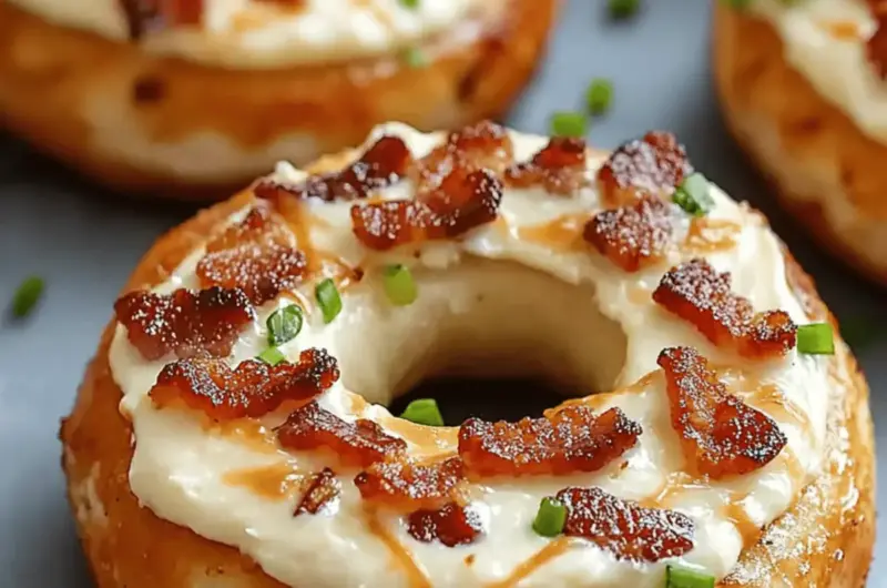 Bacon Cream Cheese Bagels