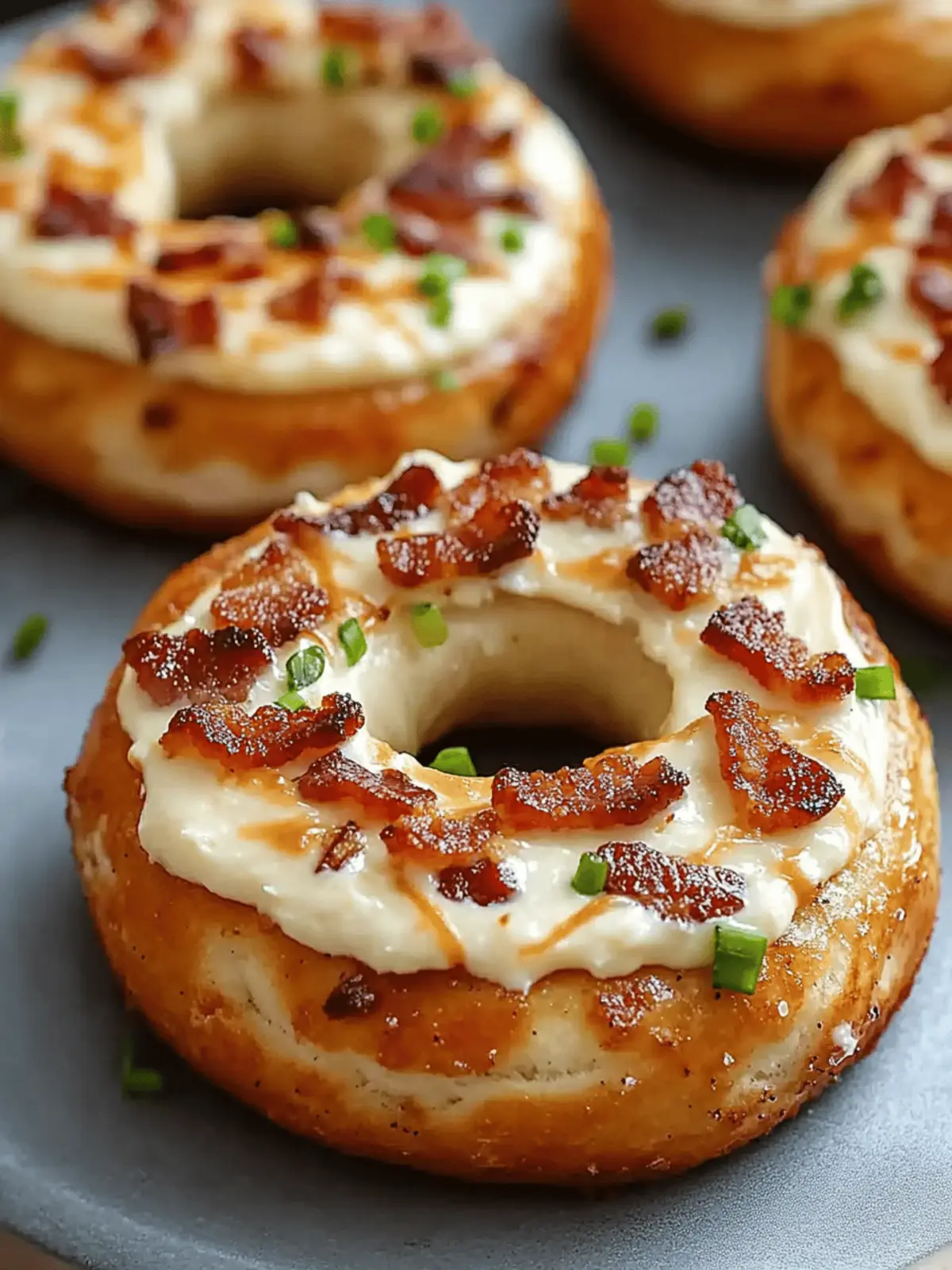 Bacon Cream Cheese Bagels