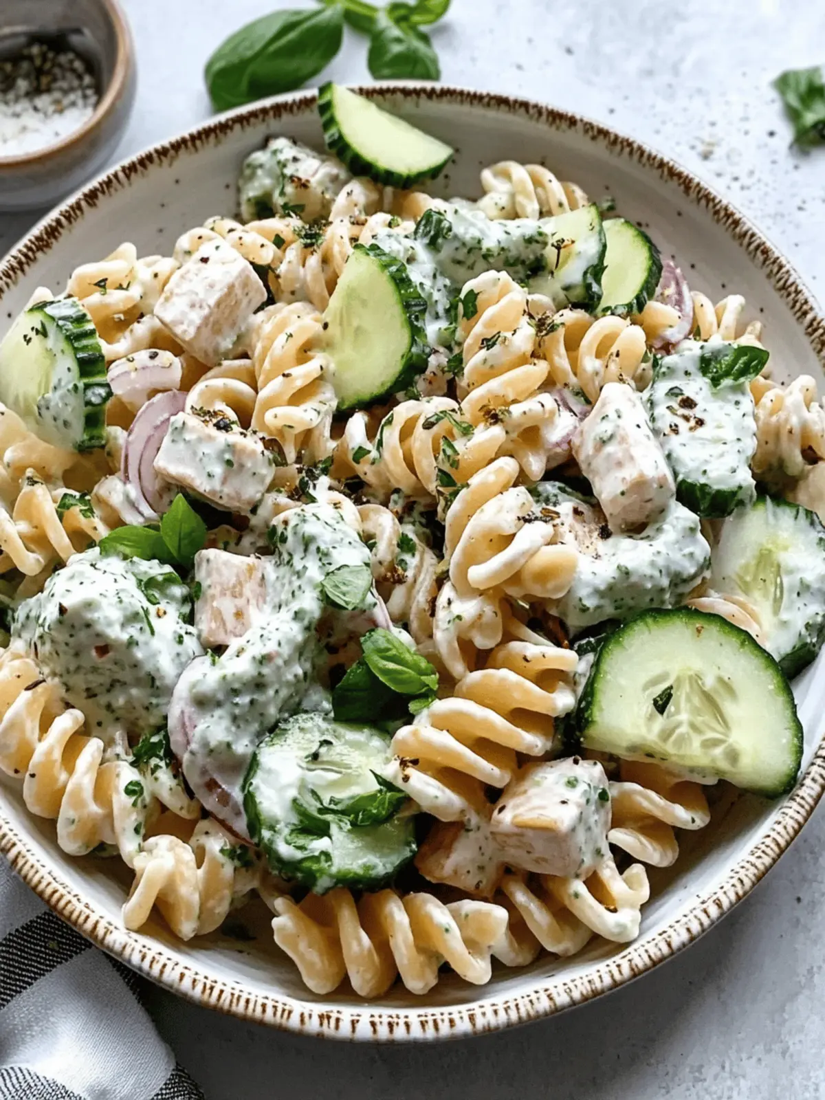 Tzatziki Pasta Salad