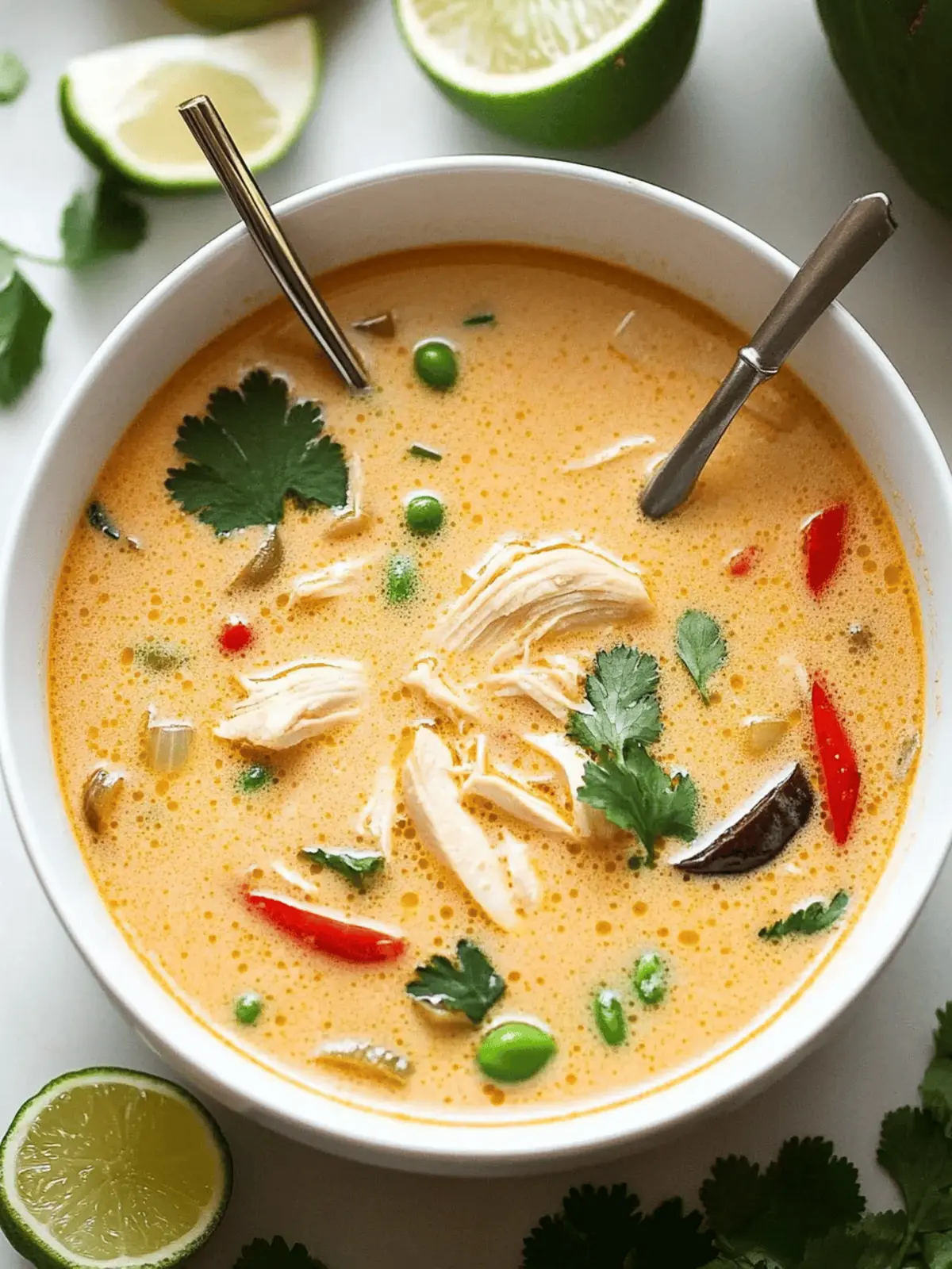 Crockpot Thai Coconut Chicken Soup