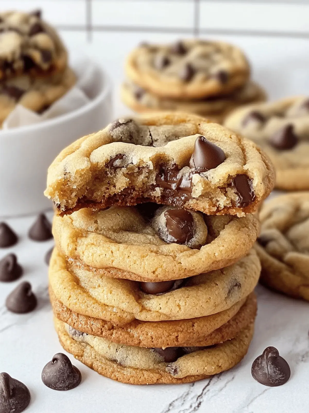 Homemade Crumbl Chocolate Chip Cookies Loaded with Gooey Bliss