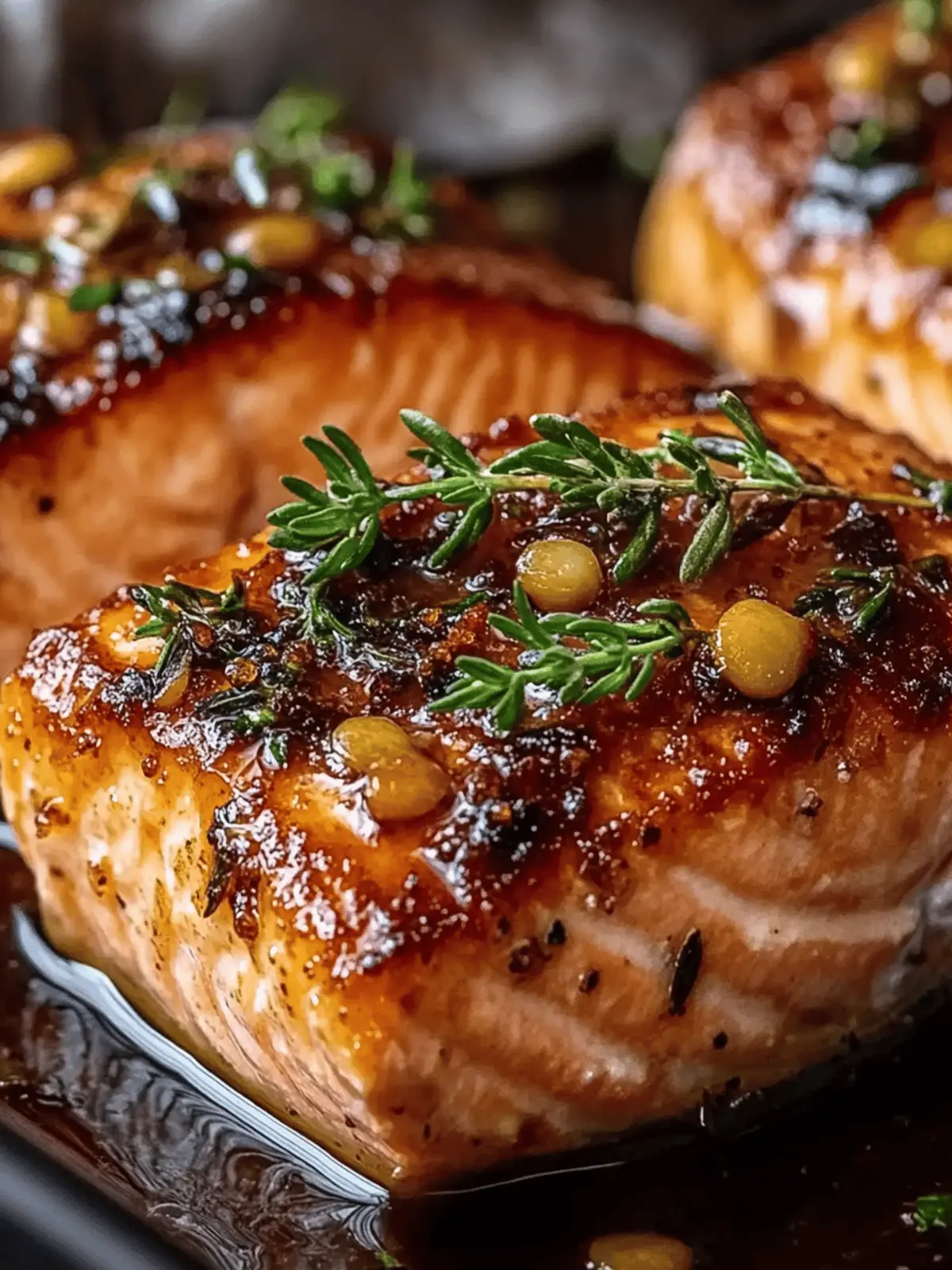 Sweet and Savory Salmon with Brown Sugar Garlic Glaze