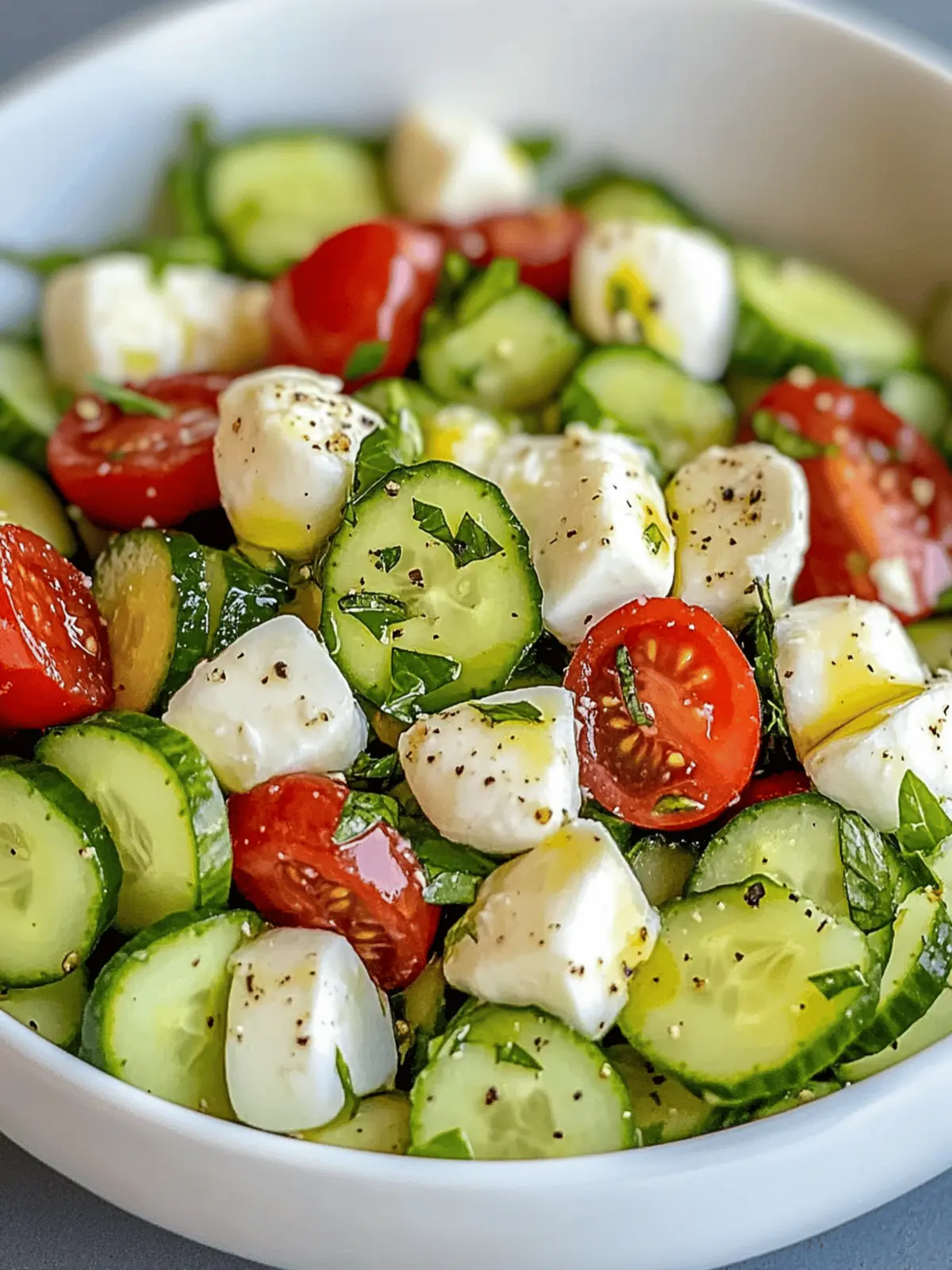 Cucumber Mozzarella Salad