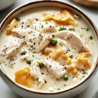 White Chicken Lasagna Soup