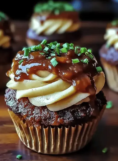 Bacon Wrapped Meatloaf Cupcakes