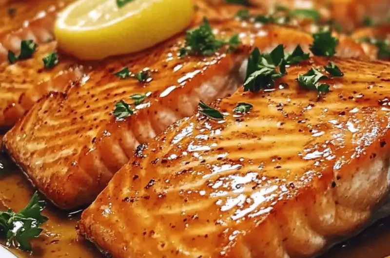 Maple Dijon Baked Salmon