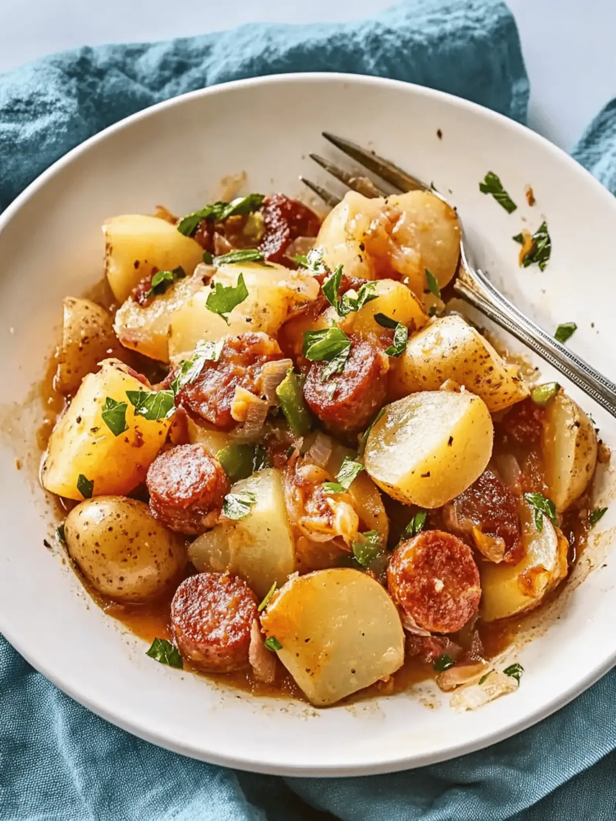 Swamp Potatoes and Sausage