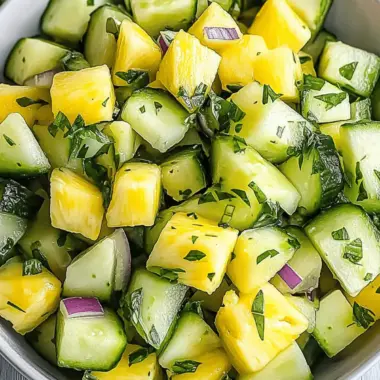 Pineapple Cucumber Salad