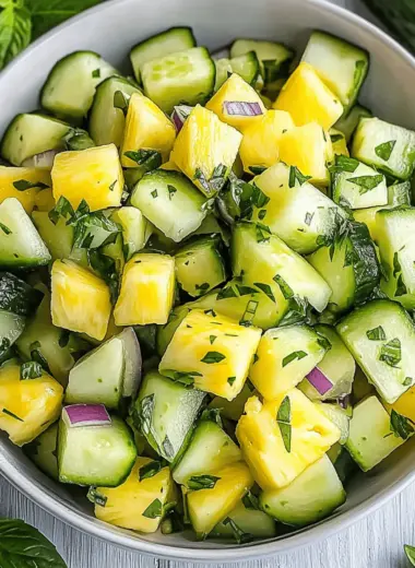 Pineapple Cucumber Salad