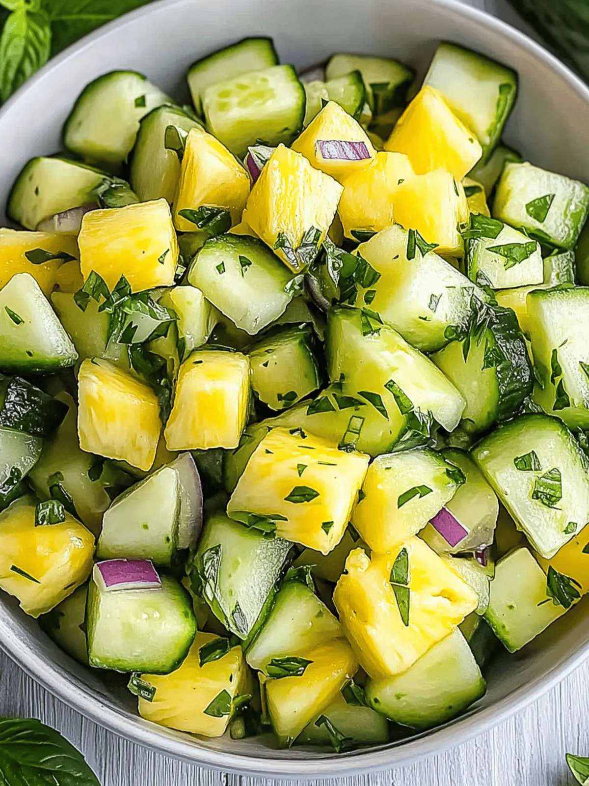 Pineapple Cucumber Salad