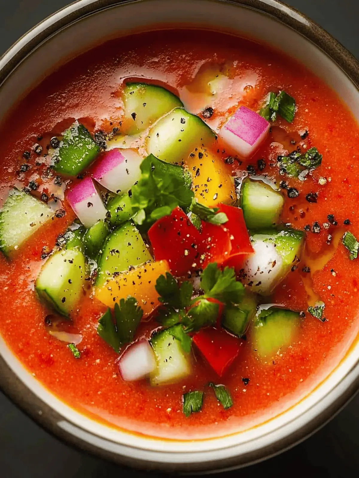 Deliciously Chilled Spanish Cold Gazpacho for Summer Bliss