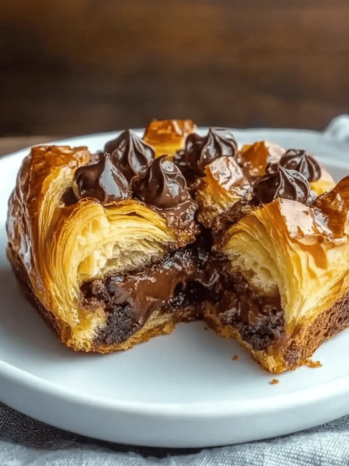 Indulge in Chocolate Croissant Breakfast Bake Bliss