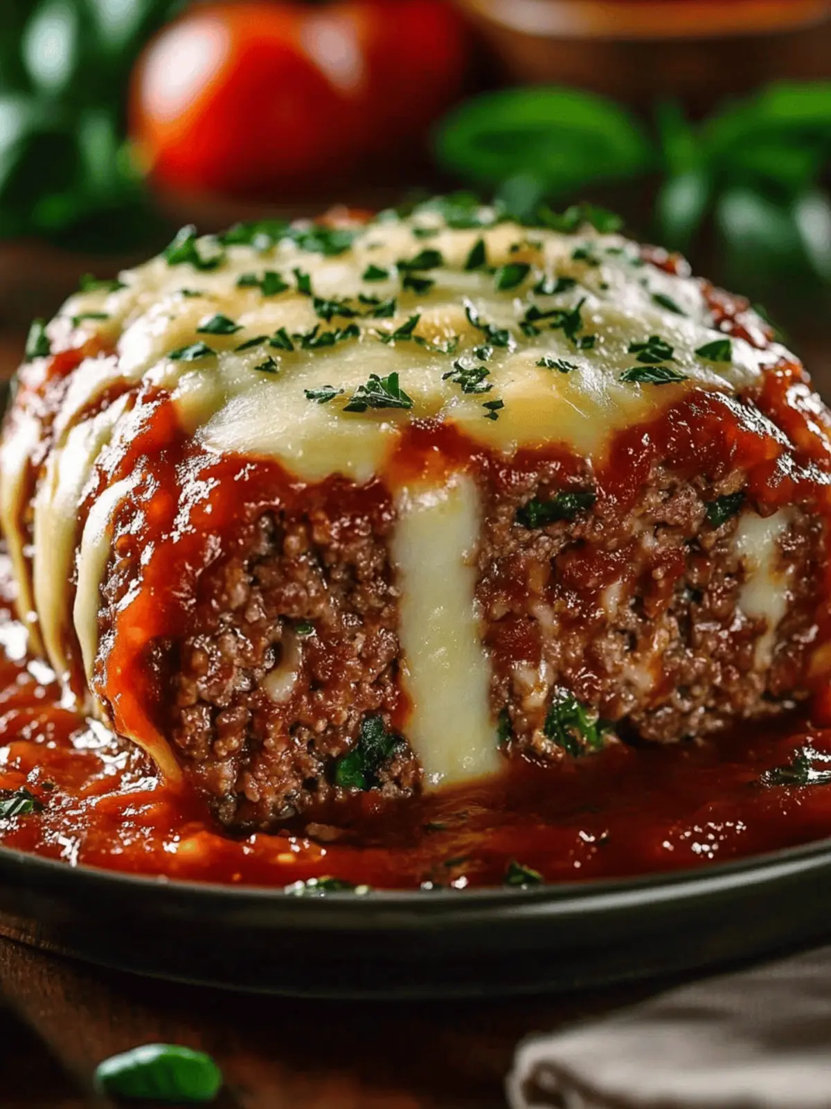 Stuffed Italian Meatloaf: Comfort Food with a Cheesy Twist