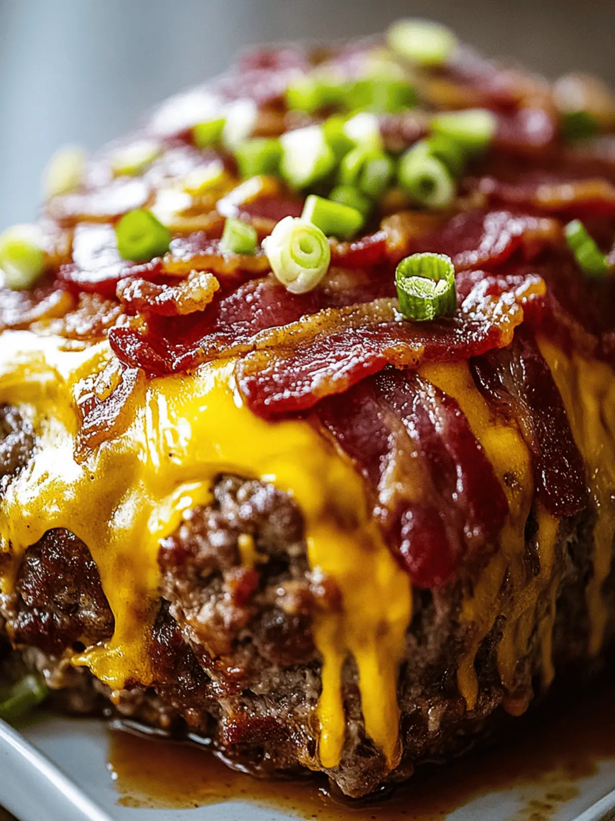 BBQ Bacon Cheeseburger Meatloaf