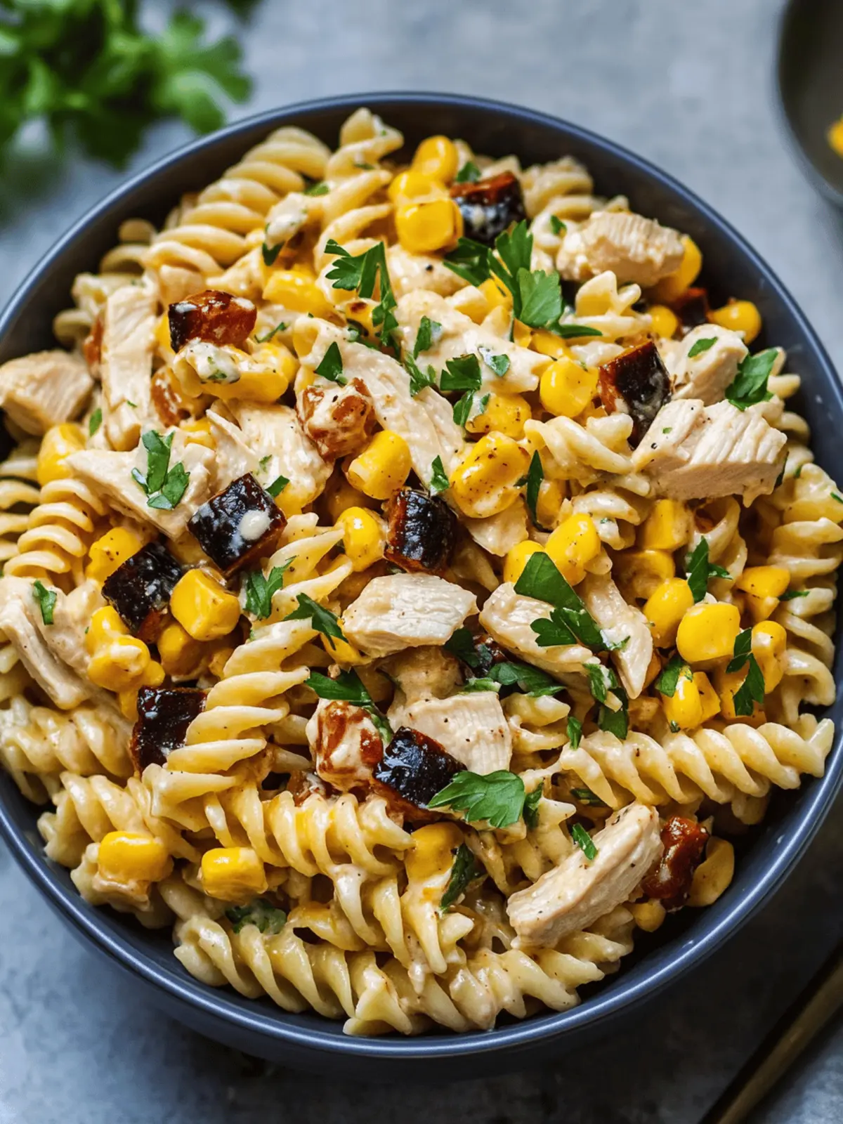 BBQ Chicken Pasta Salad