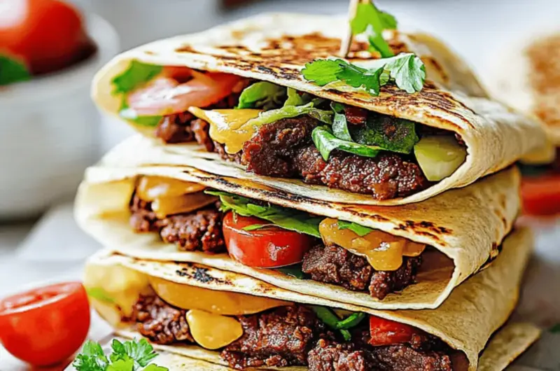 Beef Tortilla Folded Wrap