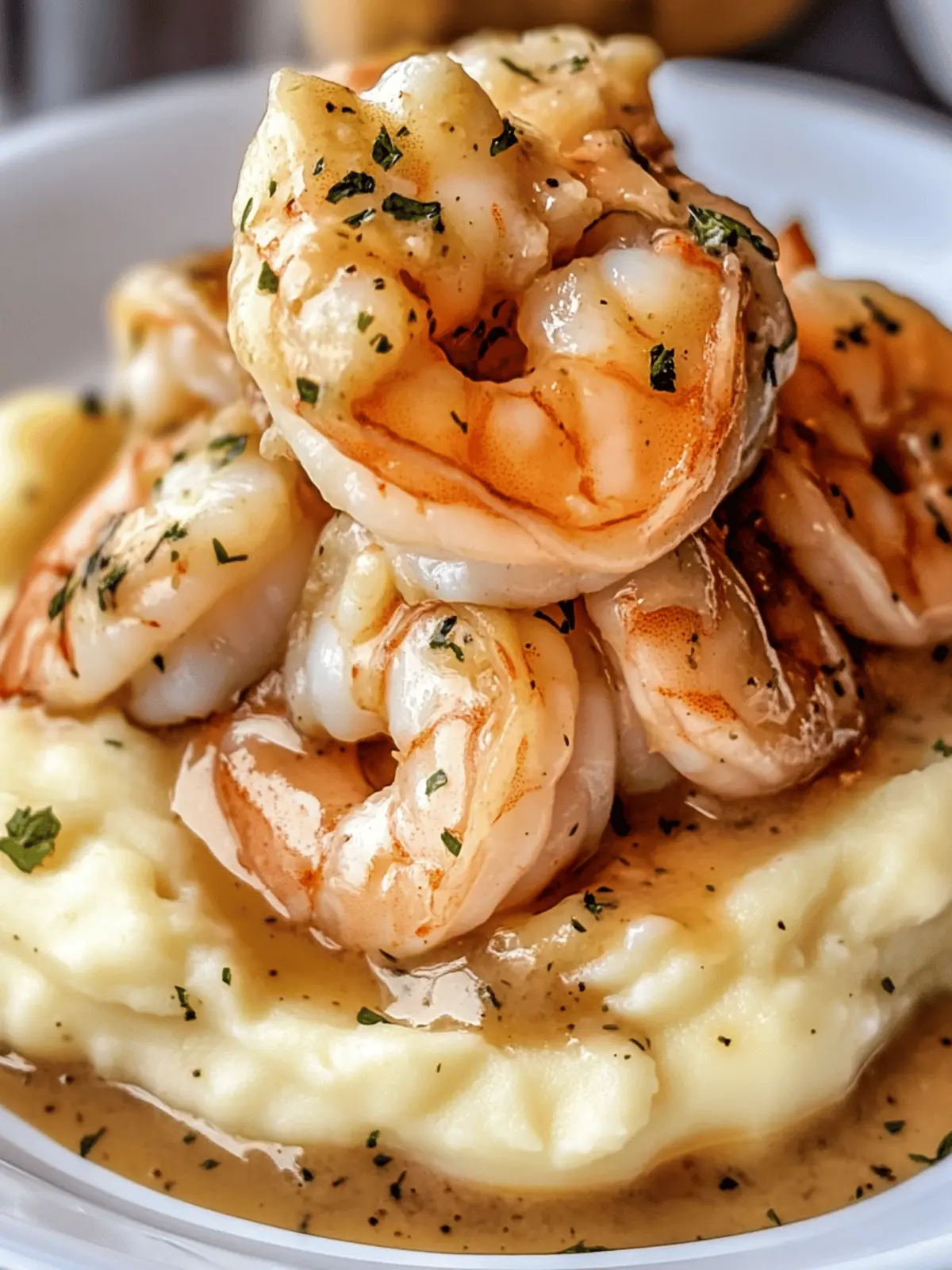 Garlic Shrimp Over Mashed Potatoes: Comfort Food Bliss