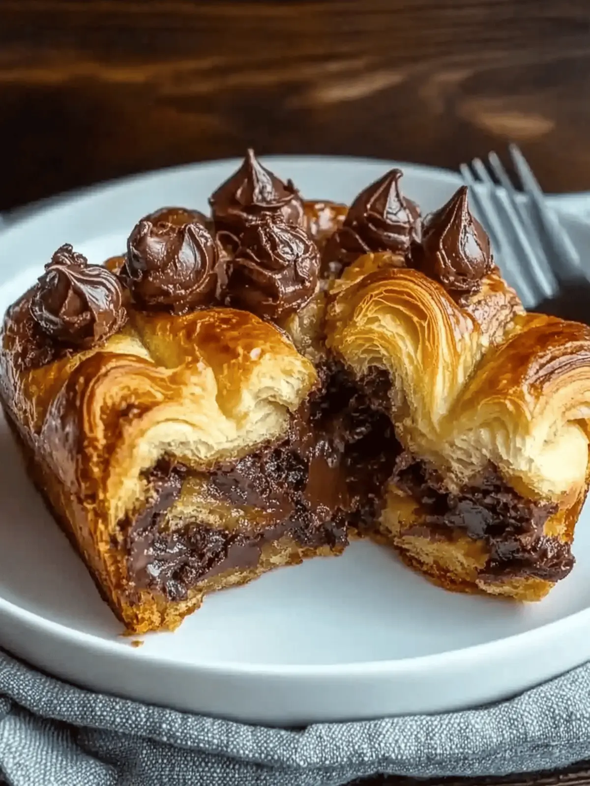 Indulge in Chocolate Croissant Breakfast Bake Bliss
