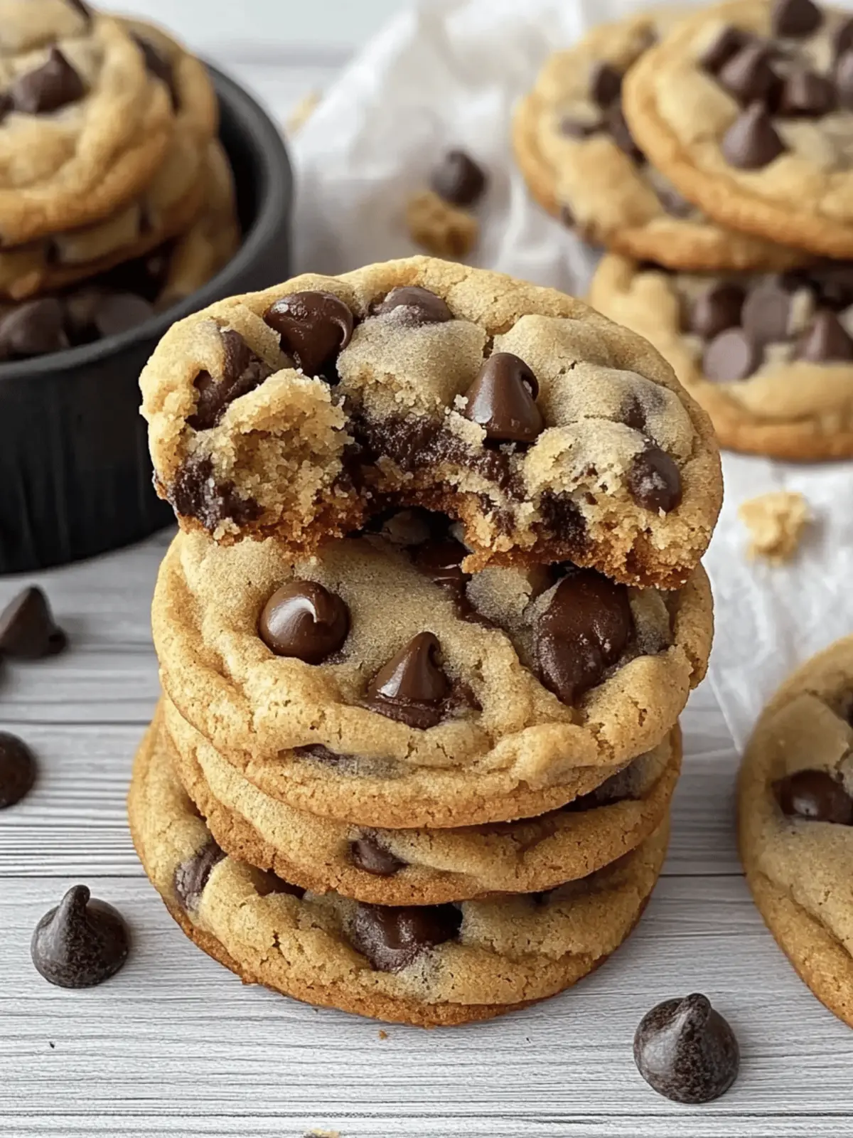 Homemade Crumbl Chocolate Chip Cookies Loaded with Gooey Bliss