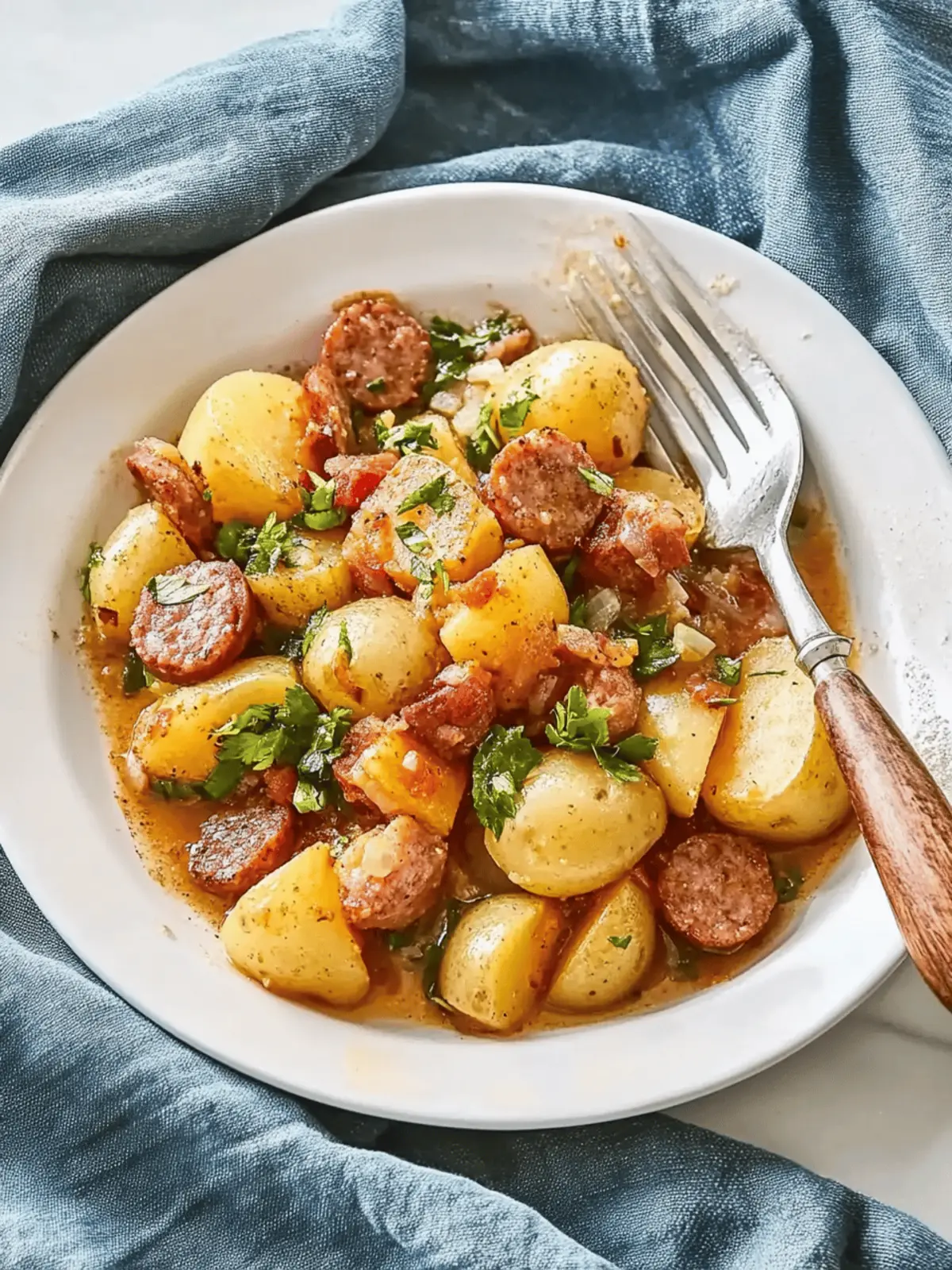 Savory Swamp Potatoes and Sausage in a Slow Cooker Delight