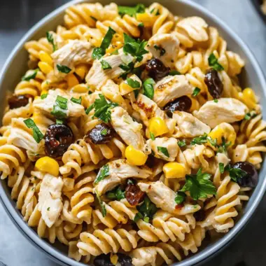 BBQ Chicken Pasta Salad