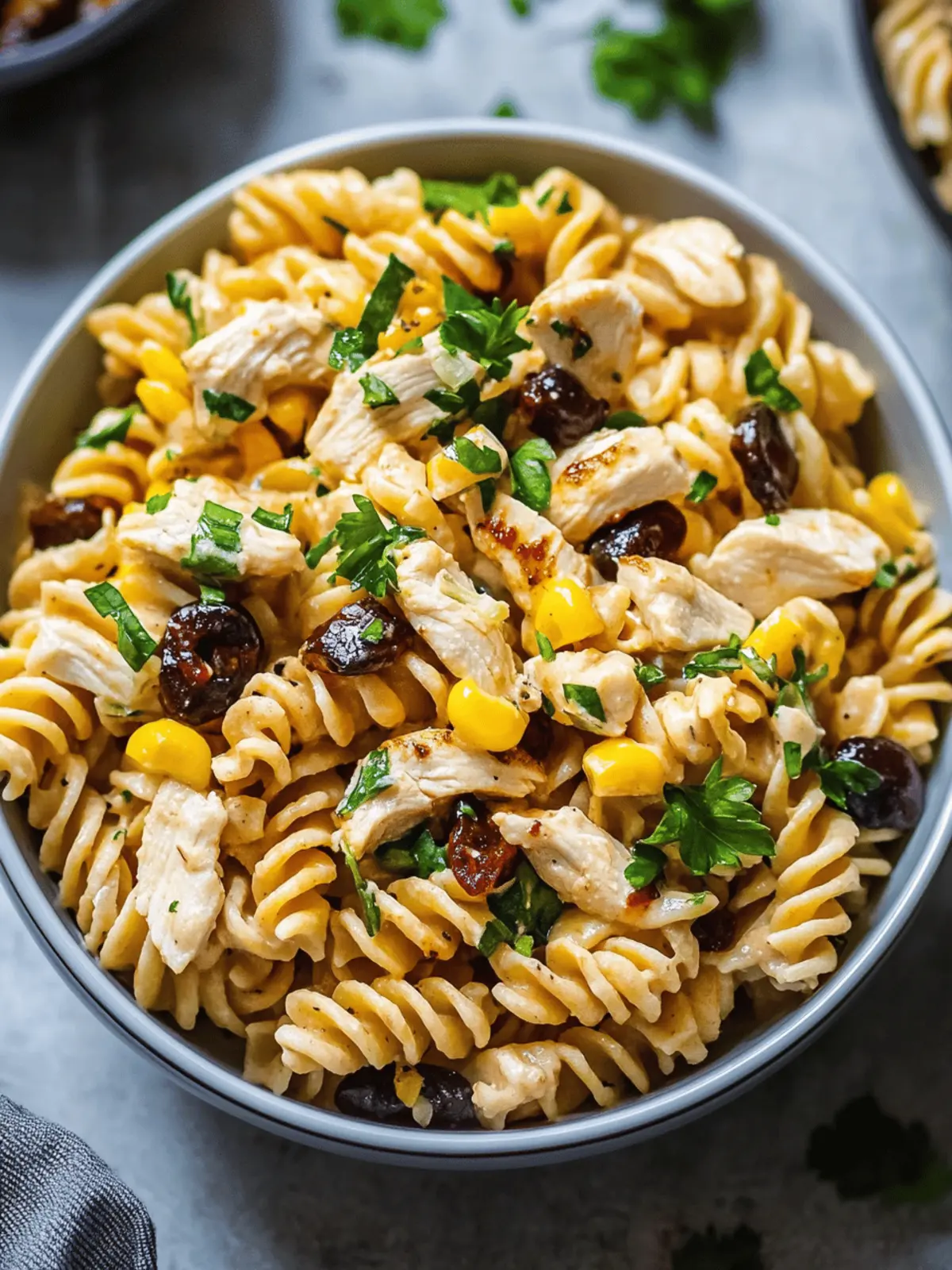BBQ Chicken Pasta Salad