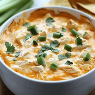 Crockpot Creamy Buffalo Chicken Dip