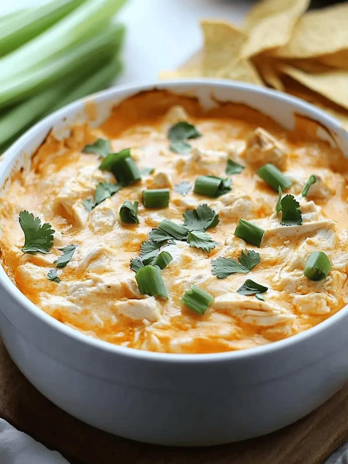 Crockpot Creamy Buffalo Chicken Dip