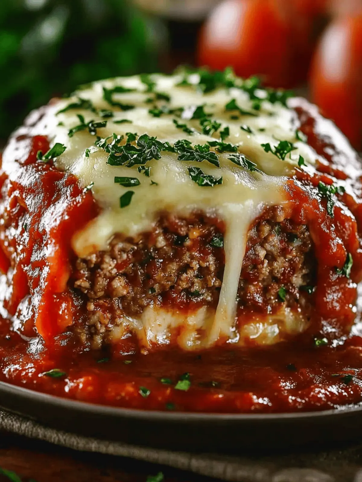 Stuffed Italian Meatloaf: Comfort Food with a Cheesy Twist