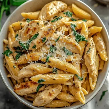 Garlic Parmesan Chicken Pasta