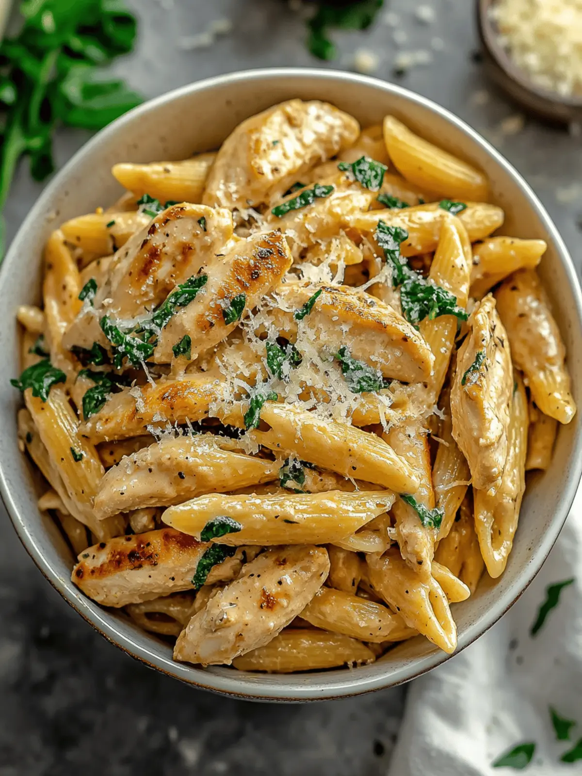 Garlic Parmesan Chicken Pasta
