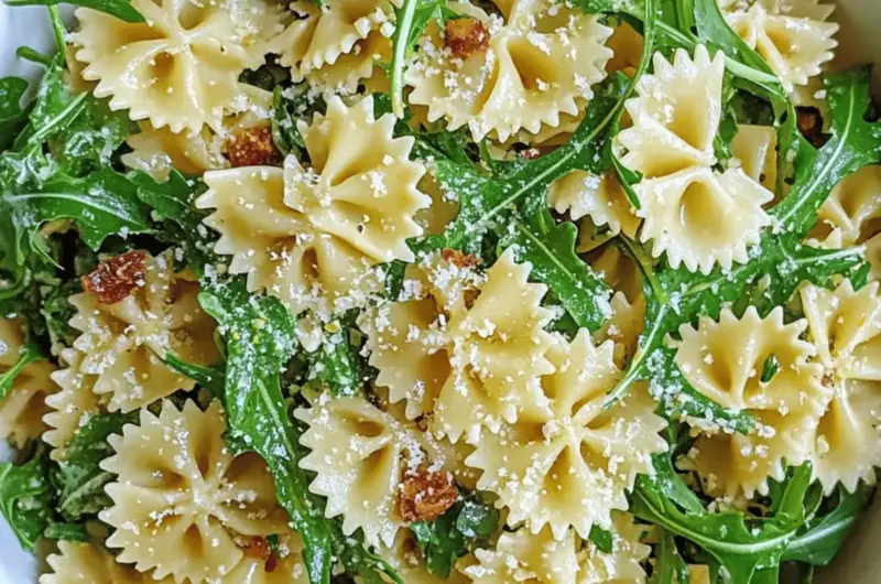 Lemon Arugula Pasta Salad