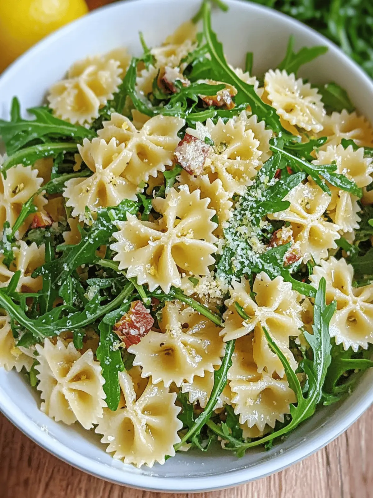Zesty Lemon Arugula Pasta Salad for a Refreshing Dinner