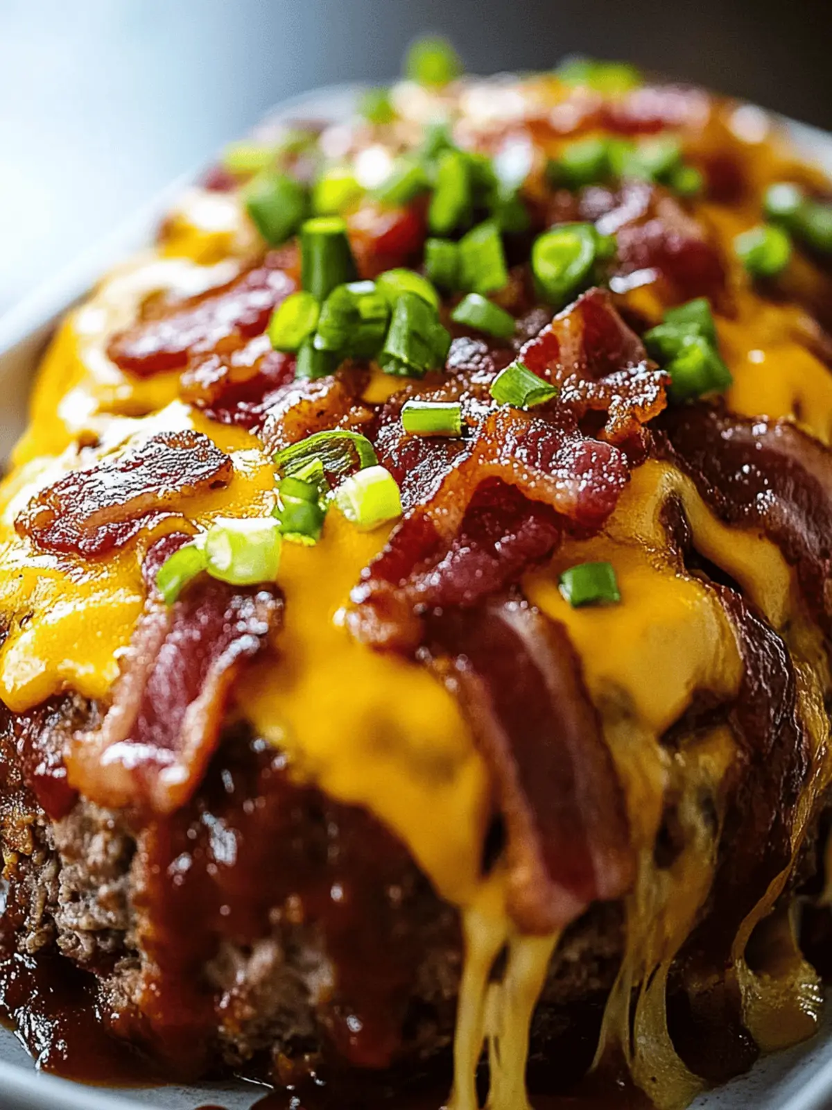 BBQ Bacon Cheeseburger Meatloaf