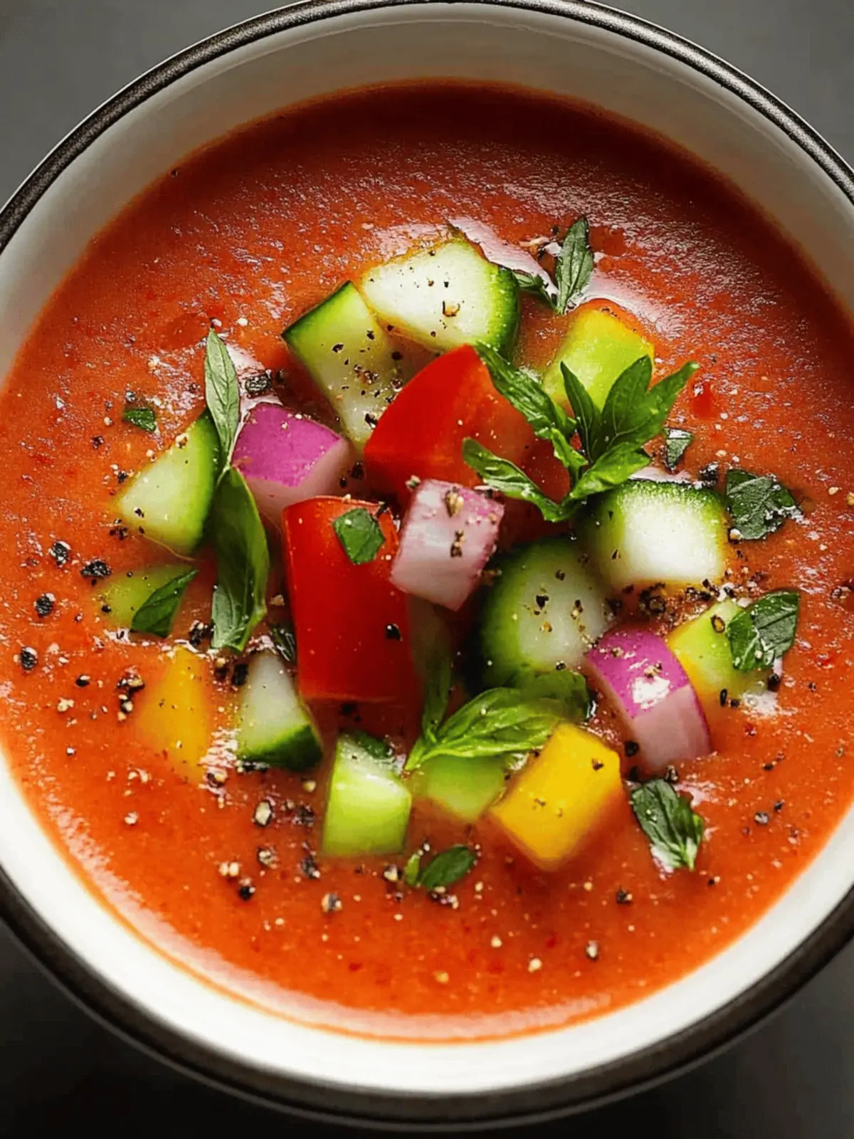 Deliciously Chilled Spanish Cold Gazpacho for Summer Bliss