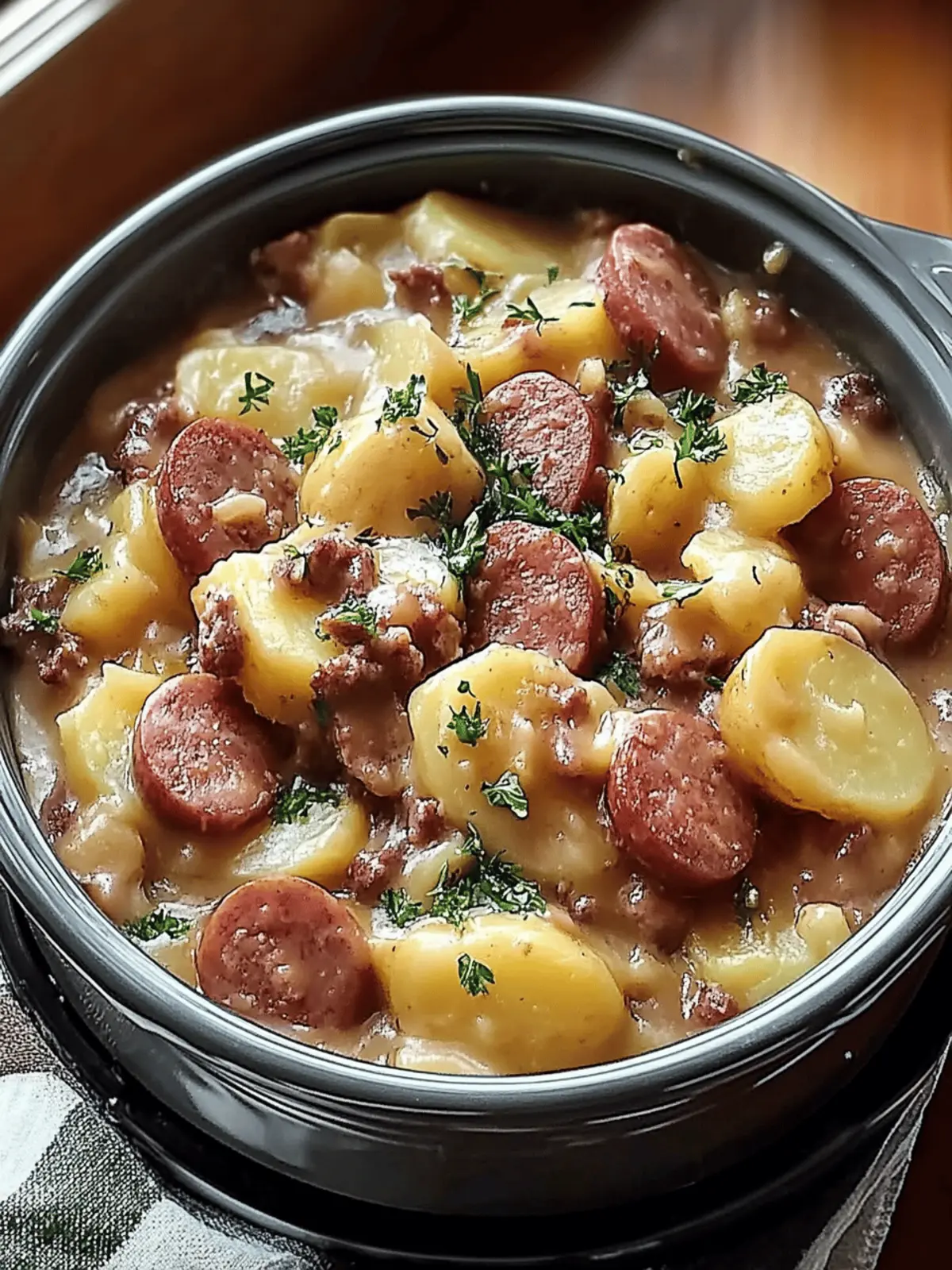 Cheesy Potatoes and Kielbasa: Simple Comfort in Every Bite