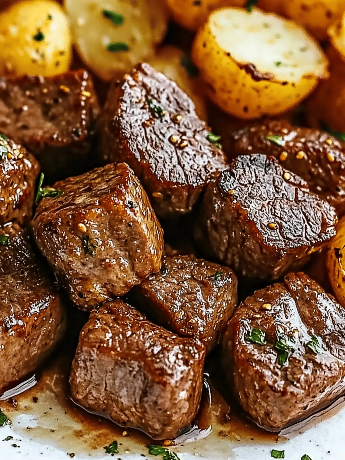Steak Bites and Potatoes