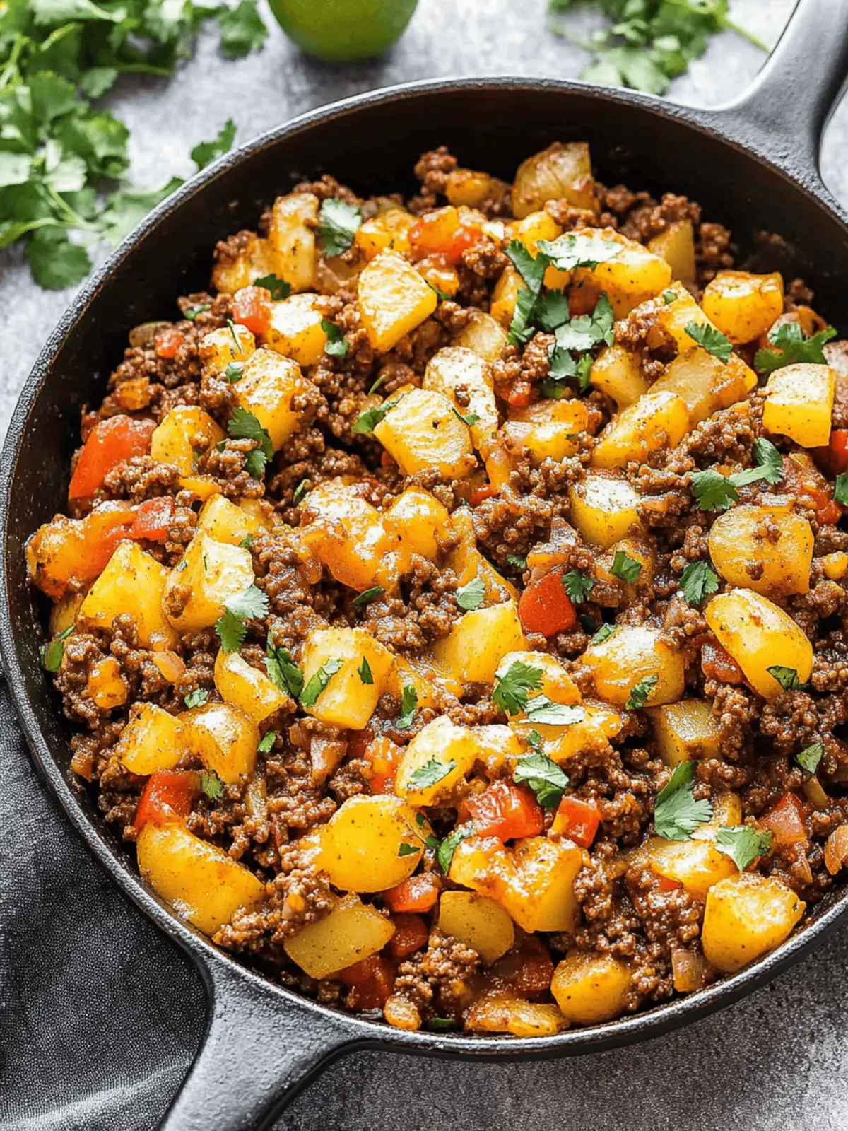 Mexican Ground Beef and Potato Skillet for Busy Weeknights